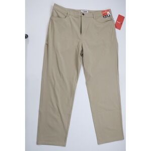 Birddogs Flex 5-Pocket Pants Relaxed Fit 36x32 Khaki FlexWeave Performance Golf
